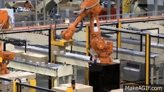 ABB Robotics - Palletizing Cartons on Make a GIF