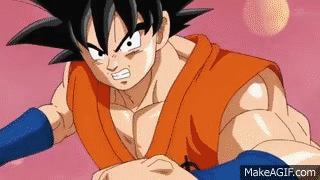 Dragonball Super! (ep. 20) Goku vs. Vegeta! Training. on Make a GIF