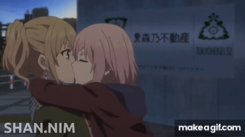 Anime Kissing GIF - Anime Kissing Intimate - Discover & Share GIFs