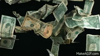Slow Motion Falling Money Hd Us Dollars Fall From The Sky