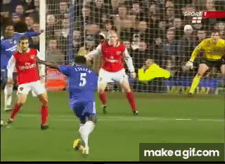 Essien goal vs Arsenal on Make a GIF