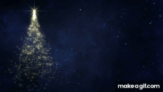 Glittery Spinning Christmas Tree - HD Video Background Loop on Make a GIF