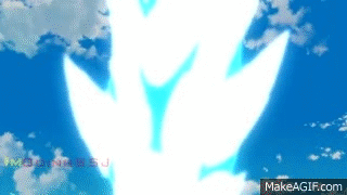 Dragonball Super - Goku Turns Super Saiyan Blue (Medium) on Make a GIF