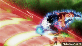 ULTRA INSTINCT GOKU VS LSSJ2 KEFLA [1080p] [60FPS] on Make a GIF