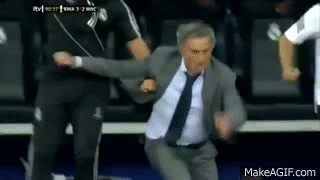 Jose Mourinho Sliding Celebration Real Madrid vs Manchester City on Make a  GIF