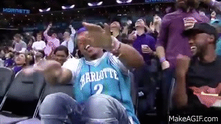 Cam Newton Hits The Dab Sitting Courtside At The Hornets Game On Make A