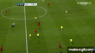 GIF: Cristiano Ronaldo goal for Portugal vs Sweden