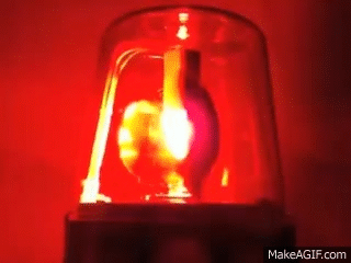 Flashing Red Beacon Light