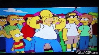 The Simpsons Taking Care Of Business on Make a GIF