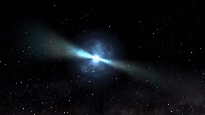 Planeta de púlsar - Orbitando estrella de neutrones on Make a GIF