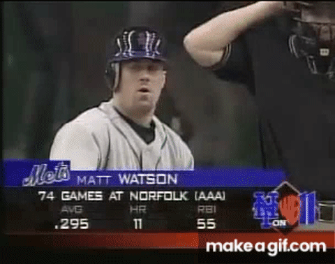 Matt Watson's First ML Hit 09/13/03 Mets vs Expos