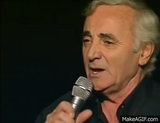 Charles Aznavour chante "Toi et Moi" on Make a GIF