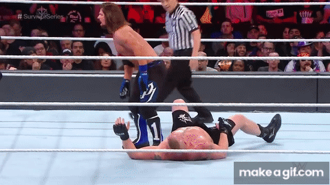 AJ Styles: Second Rope Springboard Moonsault on Make a GIF