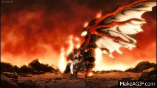 Fairy Tail Natsu Fight The Dragon GIF