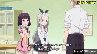 Hideri ひでり The Surprise Is Finally Here Blend S ブレンド S Funny Anime Moments On Make A Gif