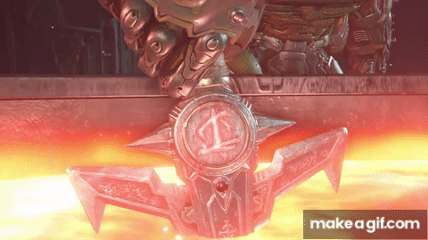 Doomguy Creates the Crucible + Crucible gameplay - DOOM Eternal on Make a GIF