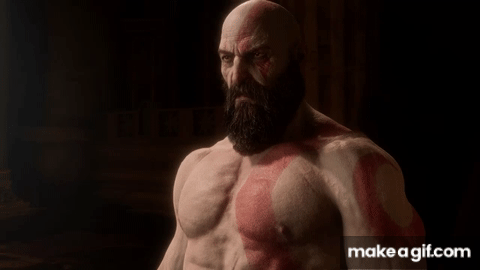 Kratos Talks to his Past Self Reflects and Becomes The God of Hope in God of War Ragnarok Valhalla on Make a GIF