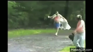 Drunk People Falling Over on Make a GIF