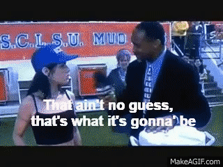 The Waterboy - Vicky Vallencourt - Aint No Guess - Final Score Prediction  on Make a GIF