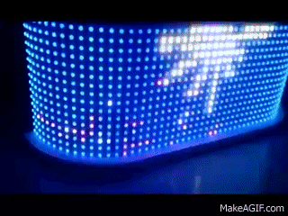 LED Curtain is being used as DJ BOOTH ,which is very popular .By  E-mail:led-tronics@ on Make a GIF