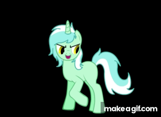 3d pony creator lyra running on Make a GIF