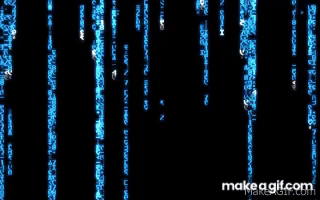 blue matrix animated gif