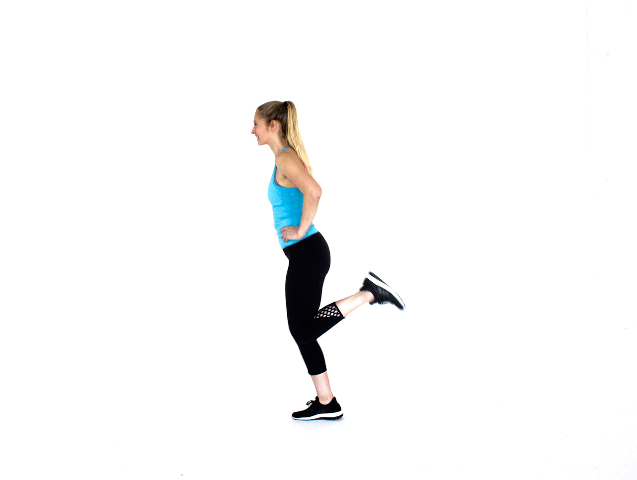 Butt Kickers Exercise Gif