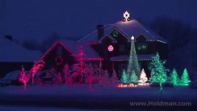 The Grace Christmas House - Holdman Christmas on Make a GIF