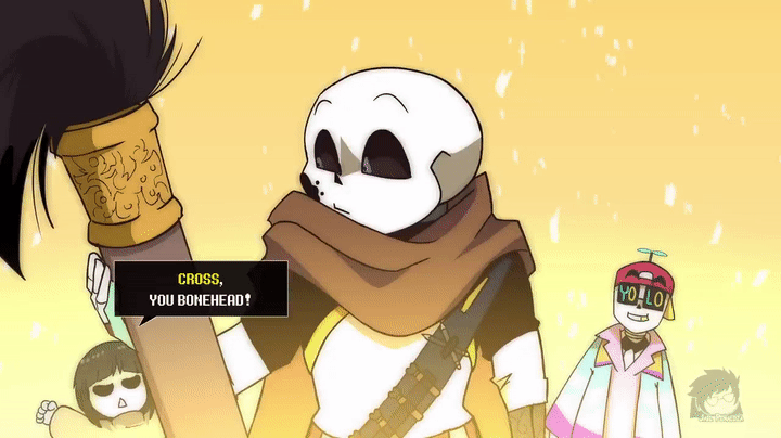 UNDERVERSE!SANS 0.1 - Part 4 [Jakeinimation] on Make a GIF