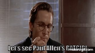 Let's see Paul Allen's card- American Psycho on Make a GIF