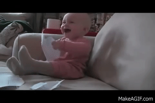 Bebe Qui Rigole Au Bruit Du Papier Dechire Baby Laughing At Ripped Paper On Make A Gif