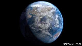 Rotating Earth Timelapse SEAMLESS LOOP -Blender Animation- on Make a GIF