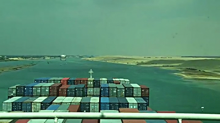 suez canal time lapse