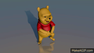 GANGNAM STYLE REMIX / Winnie The Pooh 3D DANCE on Make a GIF