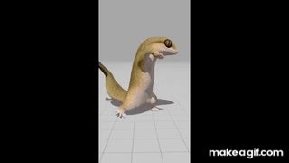 lizard dancing to lady hear me tonight but it's actually synced on Make ...