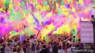 Festival of Colors - World's BIGGEST color party on Make a GIF
