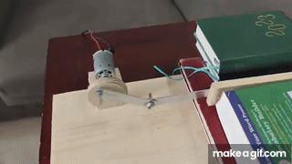 Linear Motion Gif Example Circular (rotary) motion to linear motion converting mechanism on Make ...