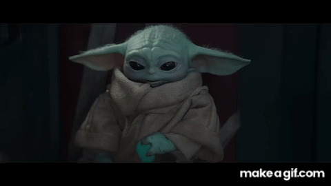 Baby Yoda on Make a GIF