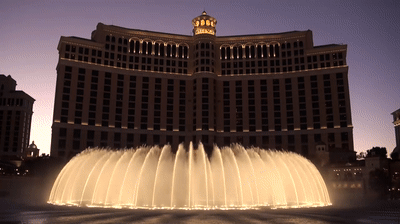 GIF of fountain of a hotel