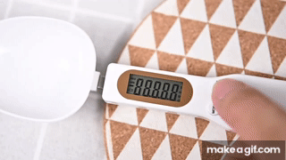 Newest Design Kitchen Use Digital Spoon Measuring Scale on Make a GIF