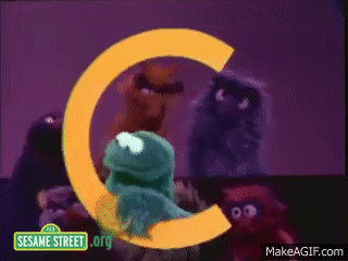 Sesame Street: Cookie Monster Sings C is for Cookie on Make a GIF