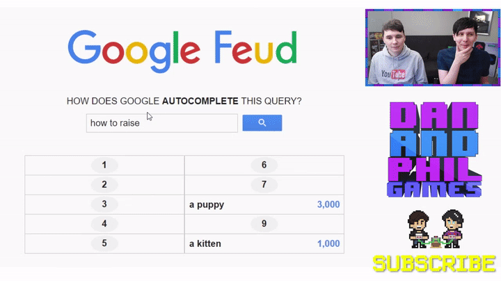 IS IT PAINFUL TO DIE?! - Dan and Phil play Google Feud #2 on Make