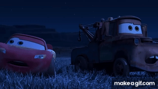 Tractor Tipping with Mater and Lightning McQueen | Pixar Cars on Make a GIF