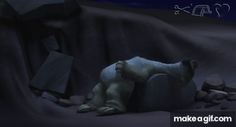 sid the sloth sleeping