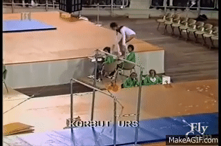 Gymnastics - Uneven Bars Banned Skills on Make a GIF