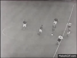 1953 friendly match .. England - Hungary 3-6 (full match) on Make a GIF