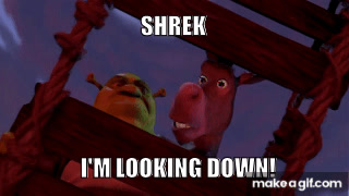 Shrek Looks Sideways GIF