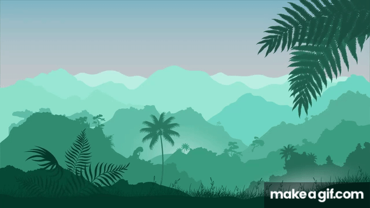 Free Tropical Forest Animated cartoon Background | Forest Scenery Animation  | Beautiful Animation on Make a GIF