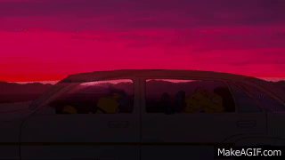Bart On The Road On Make A Gif