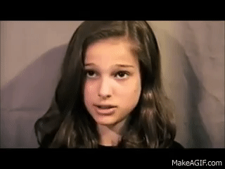 Natalie Portman Audition Tape - Leon: The Professional on Make a GIF
